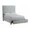 Elsen Custom Storage Bed with Tall Headboard