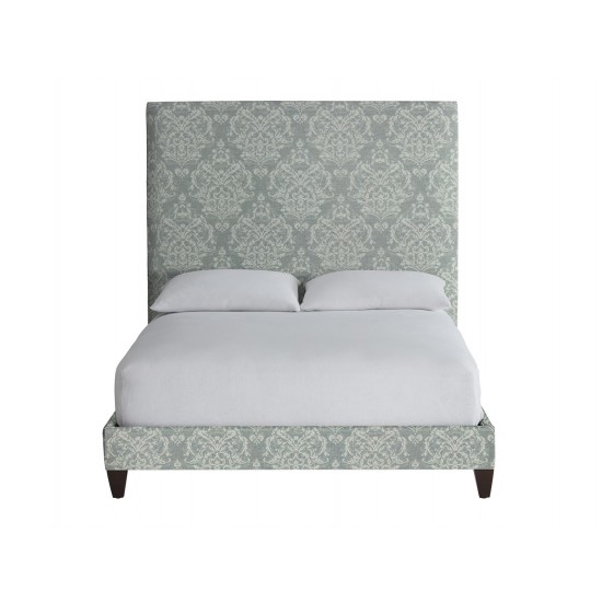 Elsen Custom Upholstered Bed with Tall Headboard 