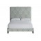 Elsen Custom Upholstered Bed with Tall Headboard 