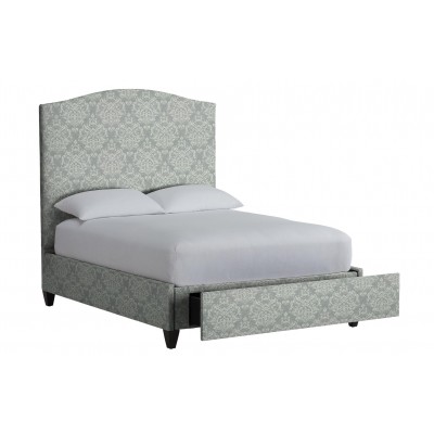 Rania Custom Storage Bed with Tall Headboard 