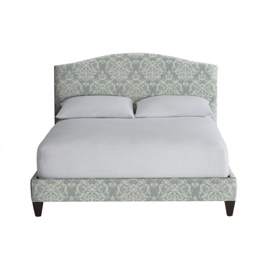 Rania Custom Upholstered Bed with Low Headboard 