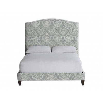 Rania Custom Upholstered Bed with Tall Headboard 