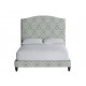 Rania Custom Upholstered Bed with Tall Headboard 