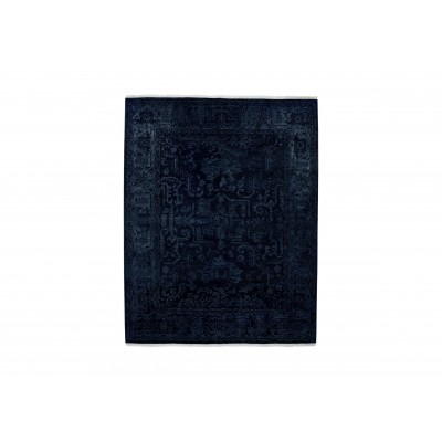 Heriz Deconstructed Rug, Navy