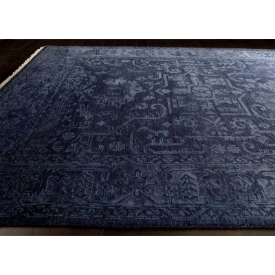 Heriz Deconstructed Rug, Navy