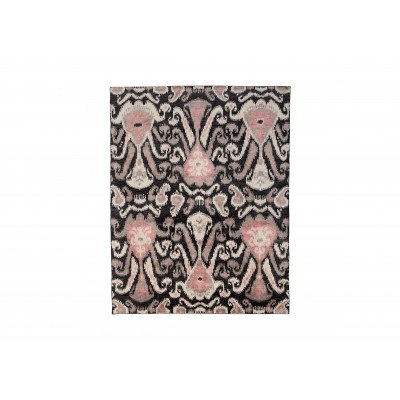 Ikat Rug, Coral Pink