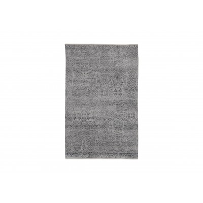 Ikat Rug, Gray/Ivory