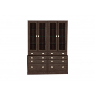 Callum Double File Library 柯倫雙座展示櫃/書櫃-玻璃門