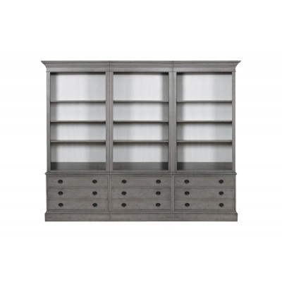 Villa Triple File Bookcase