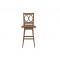 Cyra Wood-Seat Swivel Bar Stool
