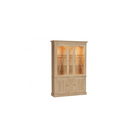 Davos Tall Display Cabinet with Glass Doors Davos Tall Display Cabinet with Glass Doors