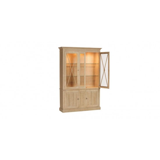 Davos Tall Display Cabinet with Glass Doors Davos Tall Display Cabinet with Glass Doors