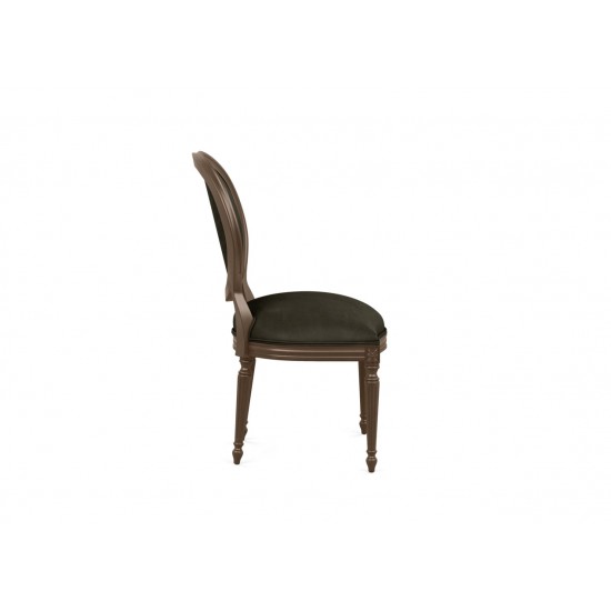 Cassatt Leather Side Chair 法式圓背椅