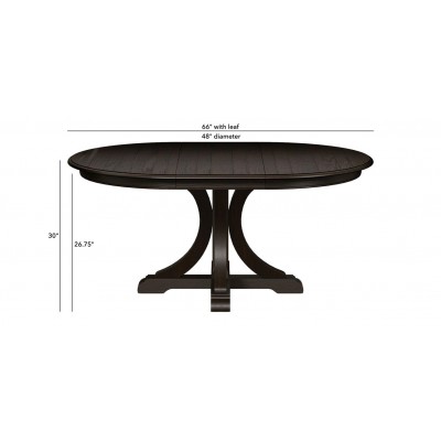 Corin Rough Sawn Round Extension Dining Table 