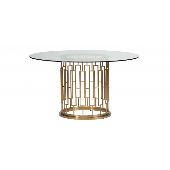 Teresa Round Glass Dining Table