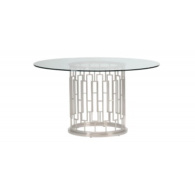 Teresa Round Glass Dining Table