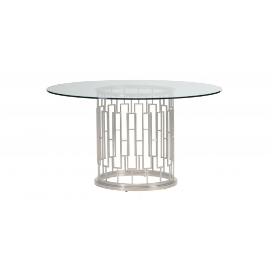 Teresa Round Glass Dining Table