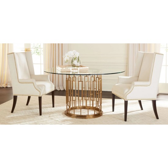 Teresa Round Glass Dining Table