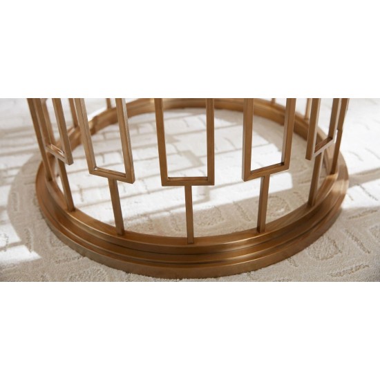 Teresa Round Glass Dining Table