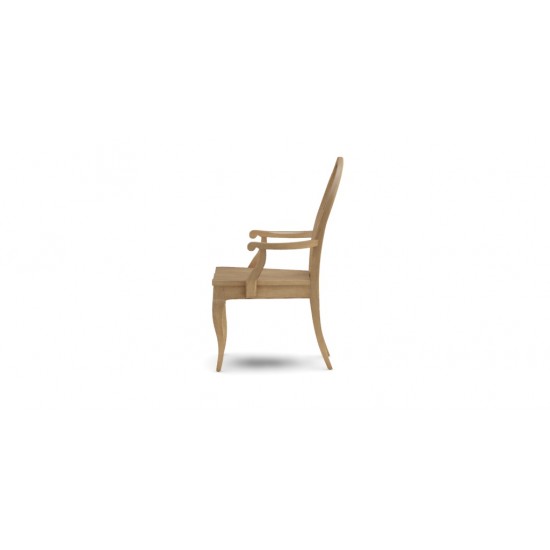 Aelin Wood-Seat Dining Armchair
