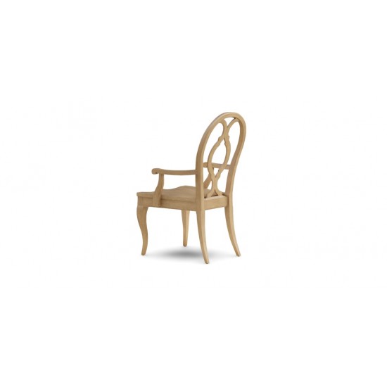 Aelin Wood-Seat Dining Armchair