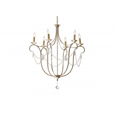 Cali Aged Silver Chandelier