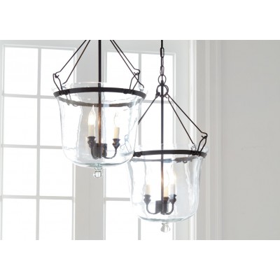 Glass Cloche Chandelier