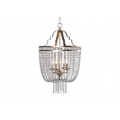 Small Alexa Antique Silver Chandelier