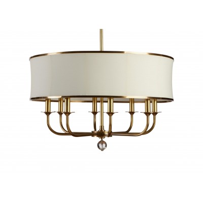 Zoe Eight-Light Brass Chandelier