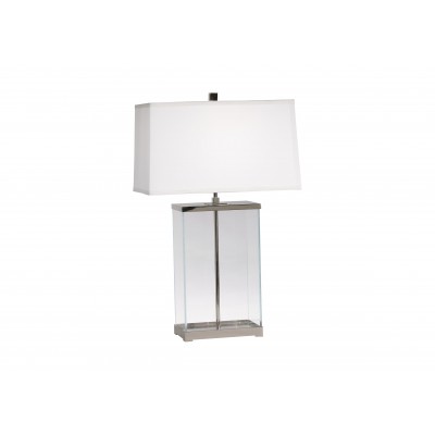 Rectangular Glass Table Lamp