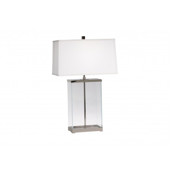 Rectangular Glass Table Lamp