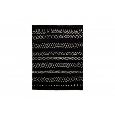 Coaxial Rug, Black/Ivory 