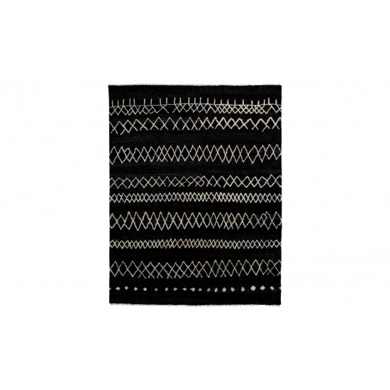 Coaxial Rug, Black/Ivory 