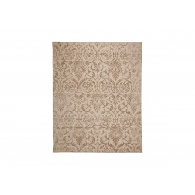 Jacquard Damask Rug, Buff