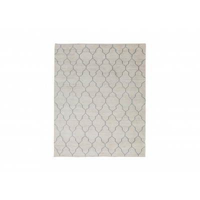 Tulu Lattice Rug, Natural/Seafoam