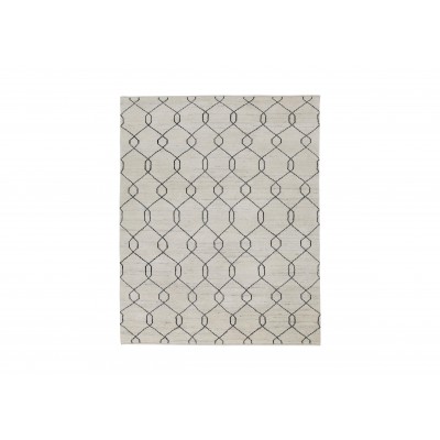 Tulu Trellis Rug, Natural/Black