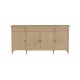 Davos Four-Door Wood Buffet with Breakfront Detail Davos Four-Door Wood Buffet with Breakfront Detail