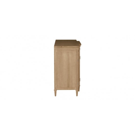 Davos Four-Door Wood Buffet with Breakfront Detail Davos Four-Door Wood Buffet with Breakfront Detail