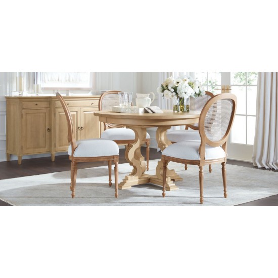 Davos Four-Door Wood Buffet with Breakfront Detail Davos Four-Door Wood Buffet with Breakfront Detail