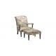 Chamberlain Scroll-Back Accent Chair