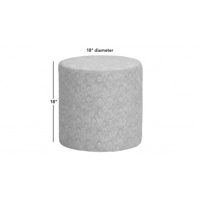 Alba Cylinder Accent Ottoman 