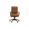 Slater Leather Channel-Back Desk Chair