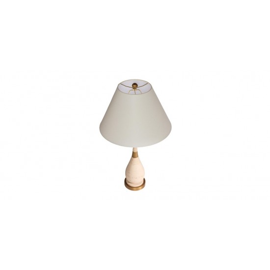 Gil Travertine Table Lamp