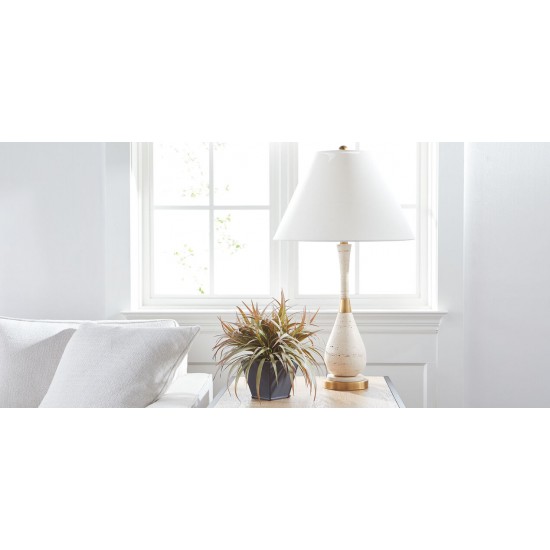 Gil Travertine Table Lamp