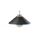 Dune Black-and-Brass Ribbed Pendant Light