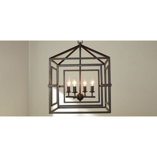 Killian Black Lantern Pendant Light