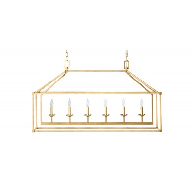 Killian Rattan Linear Chandelier