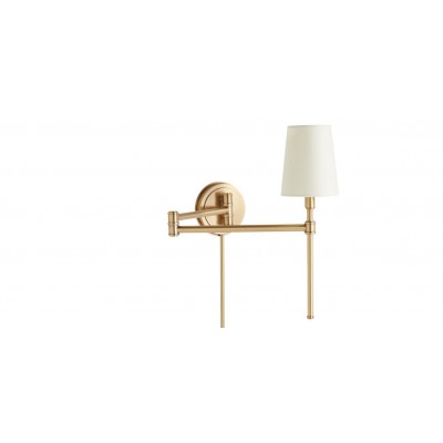 Drew Swing-Arm Wall Sconce, Hardwire/Plug-In