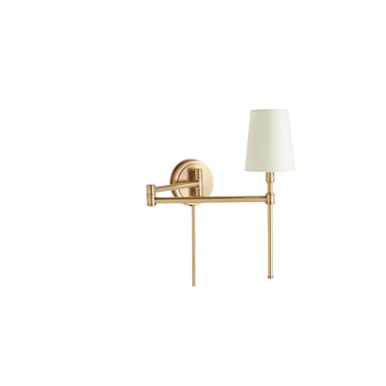 Drew Swing-Arm Wall Sconce, Plug in