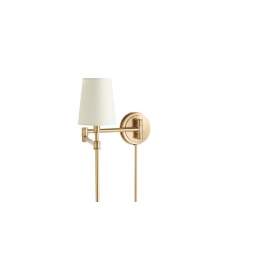 Drew Swing-Arm Wall Sconce, Plug in